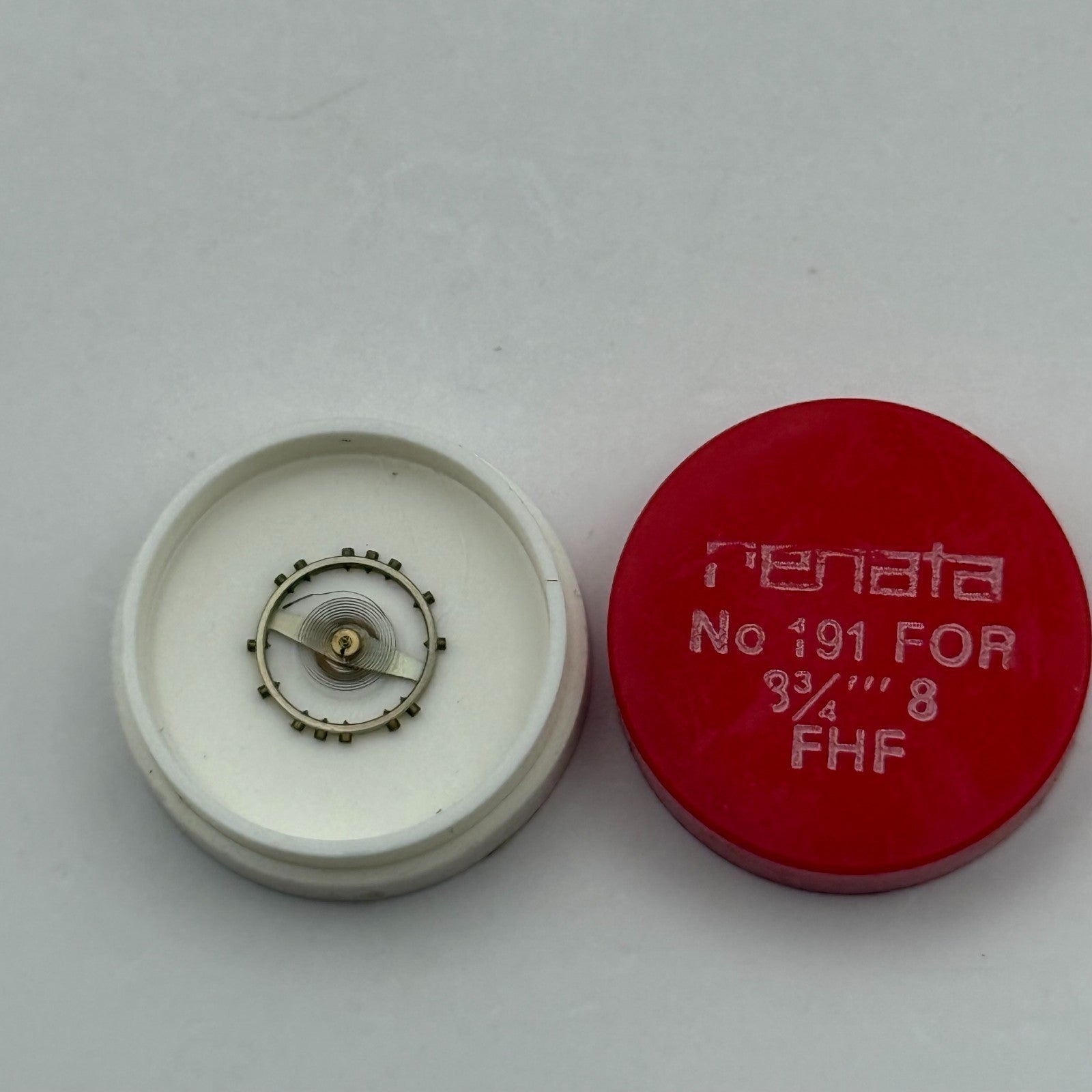 FHF 8 Balance Wheel Complete And Spring 8¾’’’  191 Watch Movement Parts NOS