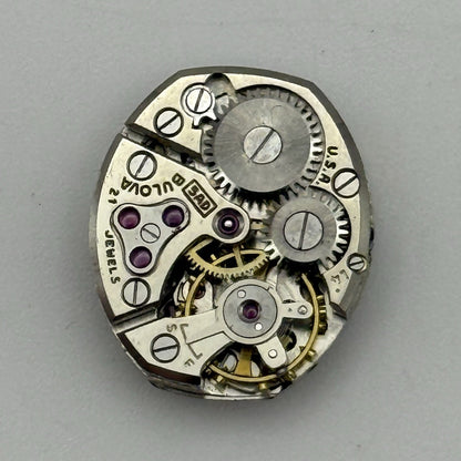 13.2mm Vintage Ladies Bulova 5AD Manual Wind Swiss Watch Movement PARTS REPAIR