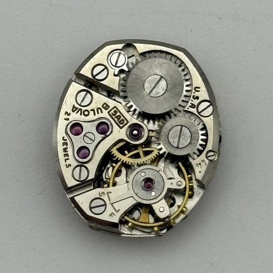 13.2mm Vintage Ladies Bulova 5AD Manual Wind Swiss Watch Movement PARTS REPAIR