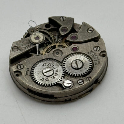 23.6mm Calibre 34 Swiss 15 Jewels Manual Wind Watch Movement Vintage PARTS SPARE