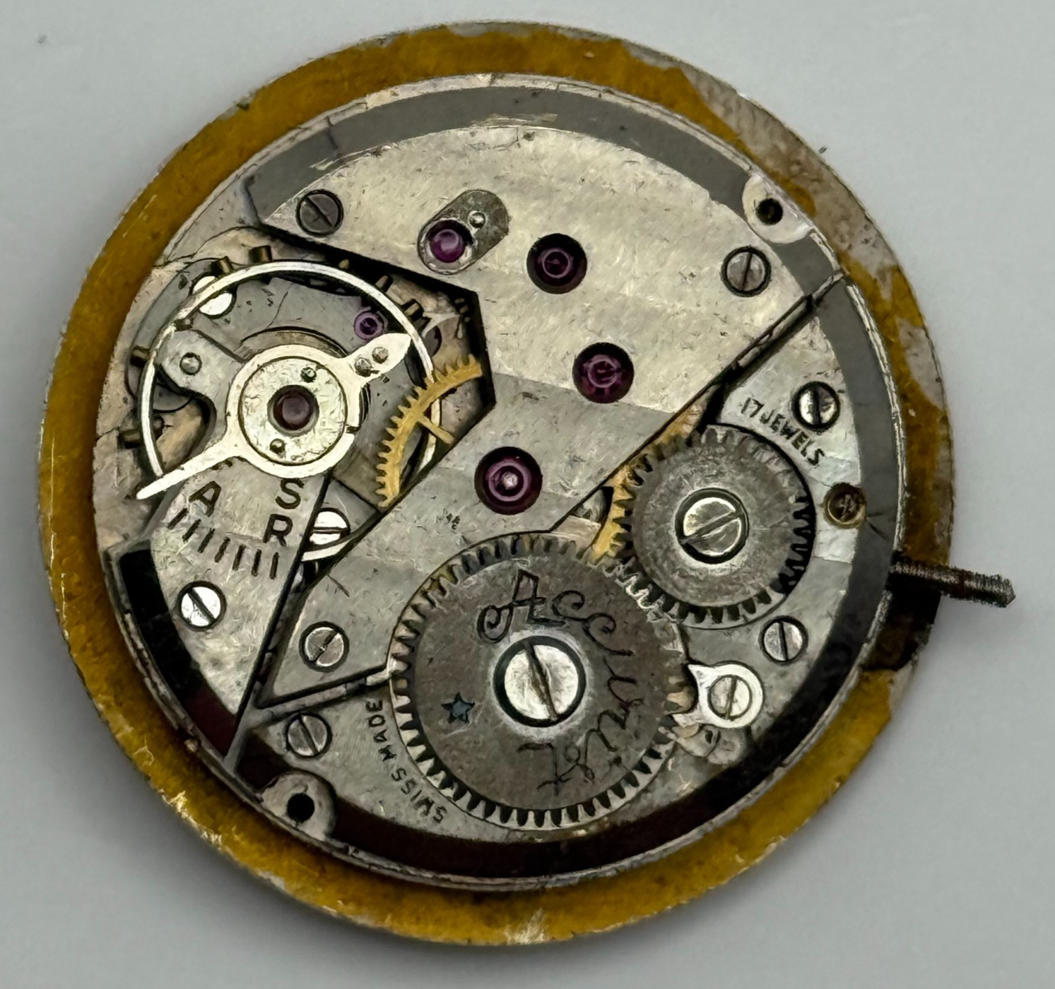 ETA 900 Watch Movement Accurist Manual Wind Vintage Swiss Parts Repair 23.6mm