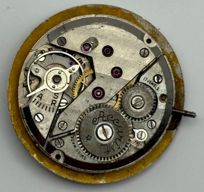 ETA 900 Watch Movement Accurist Manual Wind Vintage Swiss Parts Repair 23.6mm