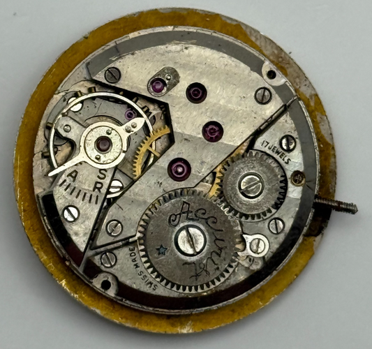 ETA 900 Watch Movement Accurist Manual Wind Vintage Swiss Parts Repair 23.6mm