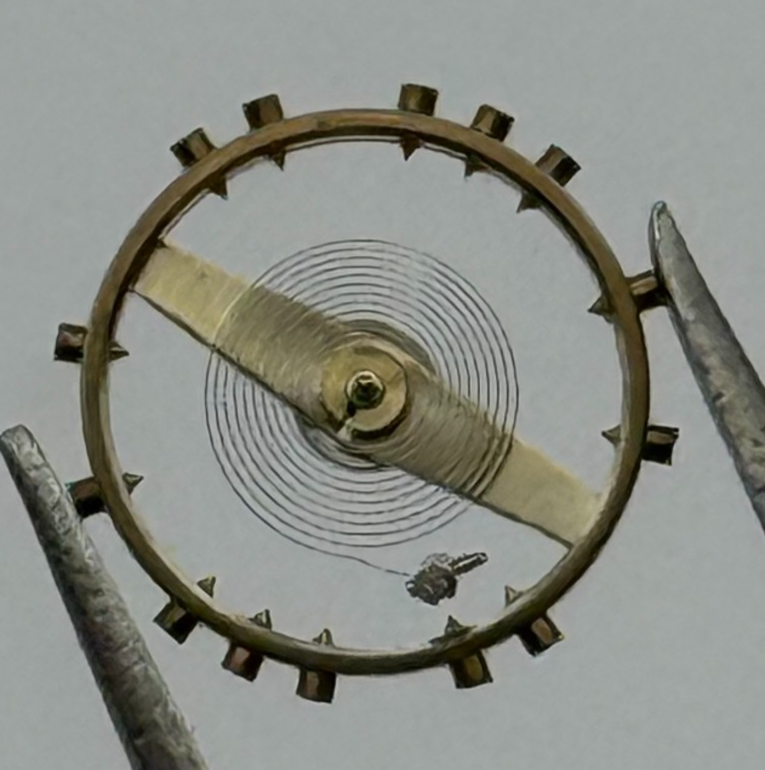 AS 415 Balance Wheel Complete And Spring 9¾’’’ 19 Watch Movement Parts NOS