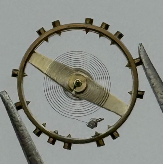 AS 415 Balance Wheel Complete And Spring 9¾’’’ 19 Watch Movement Parts NOS