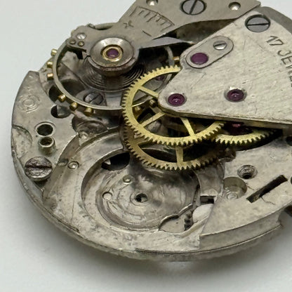 Otero Cal 44 Watch Movement Manual Wind 17 Jewels Vintage Parts Repair 23.7mm