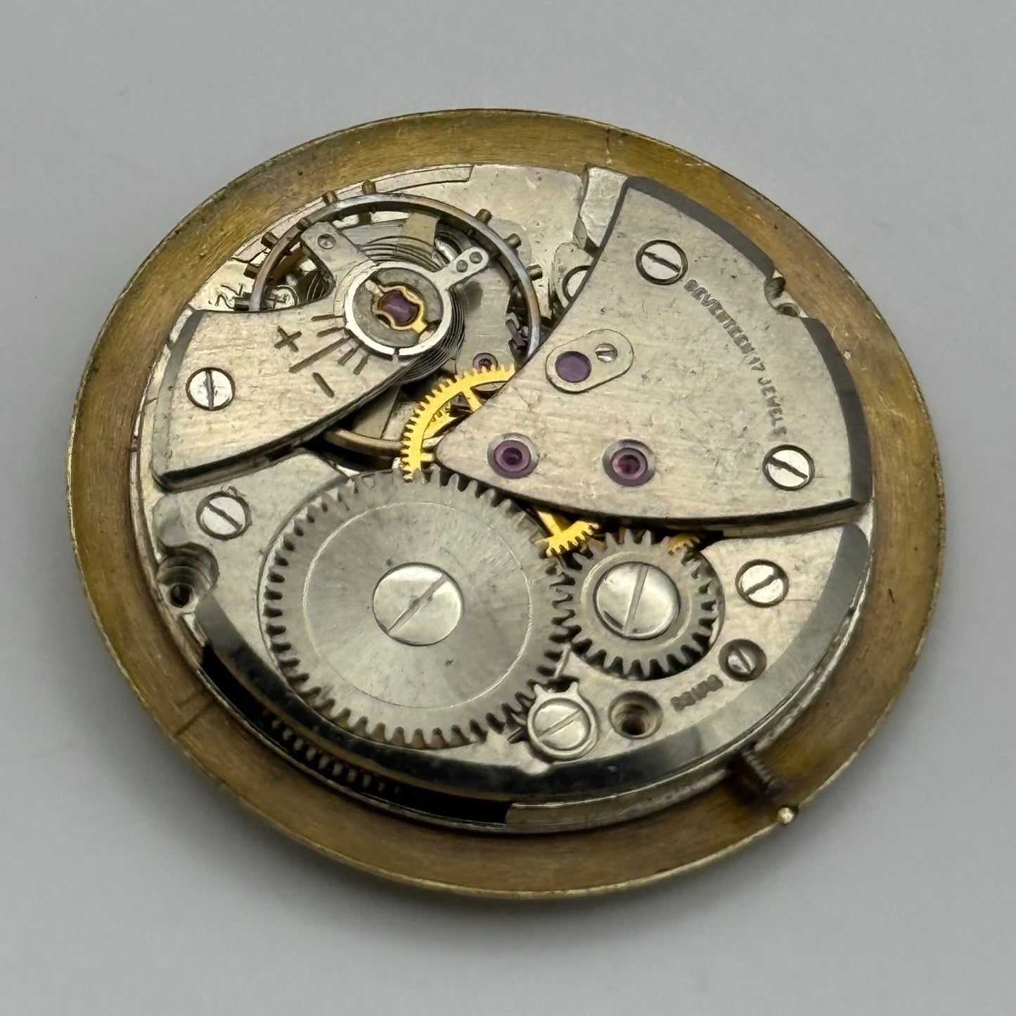 FHF 72 Watch Movement Verity Magnificent Manual Wind Vintage Parts Repair 25.9mm