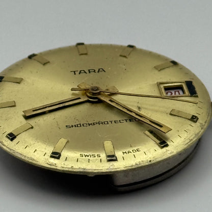 EB 8800 Watch Movement Tara Date Manual Wind Vintage Swiss Parts Repair 26.9mm