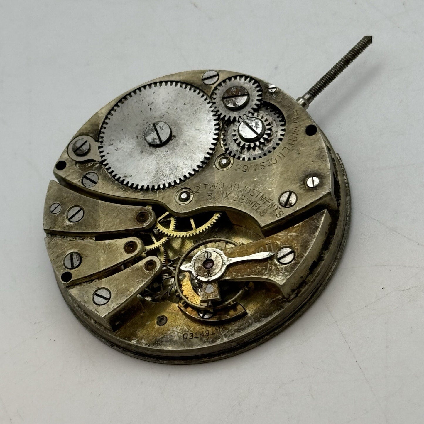42.7mm Manual Wind Buren Watch Co Higher Grade Pocket Watch Movement FOR PARTS