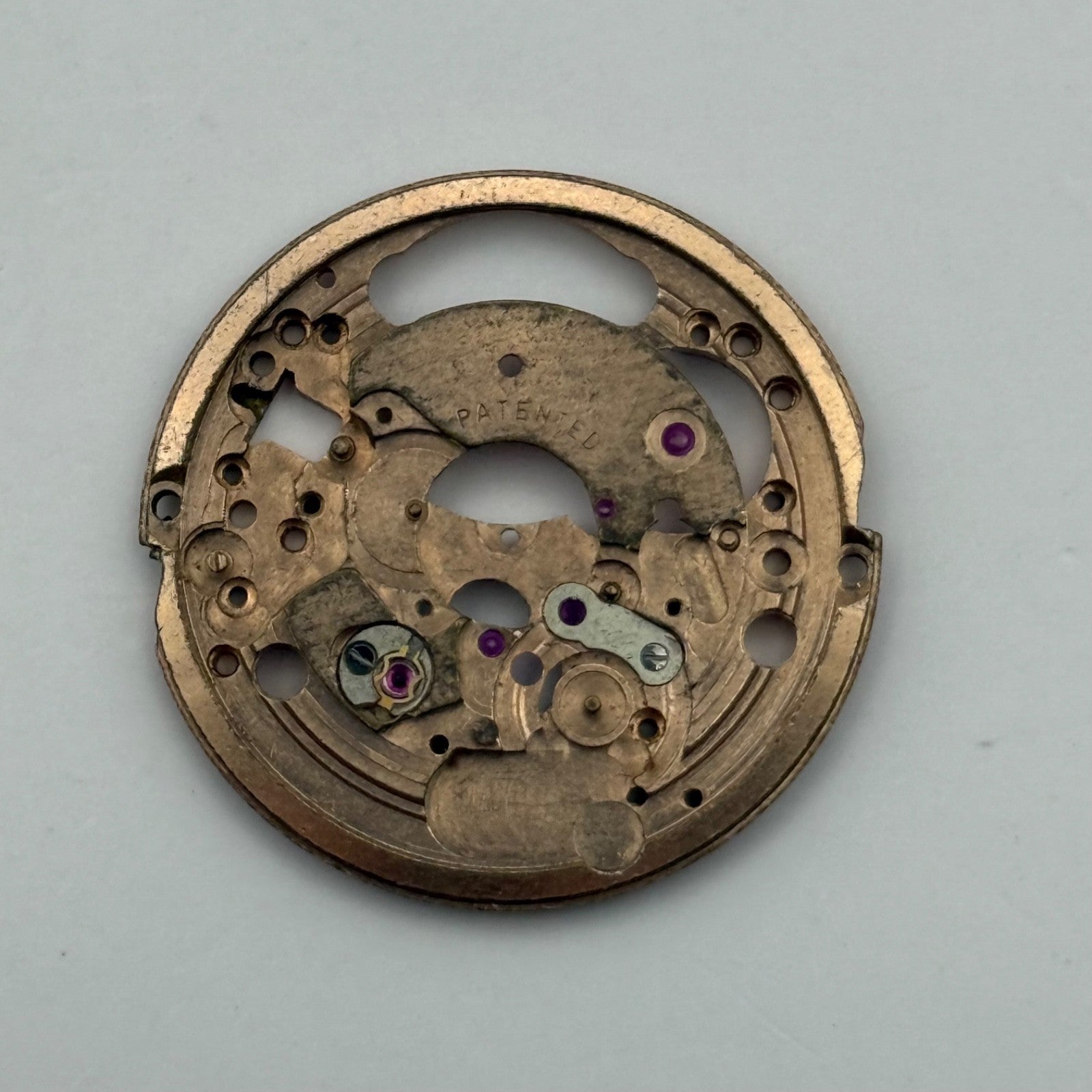 ETA 2472 Watch Movement Main Plate Automatic Vintage Swiss Parts Repair 25.9mm
