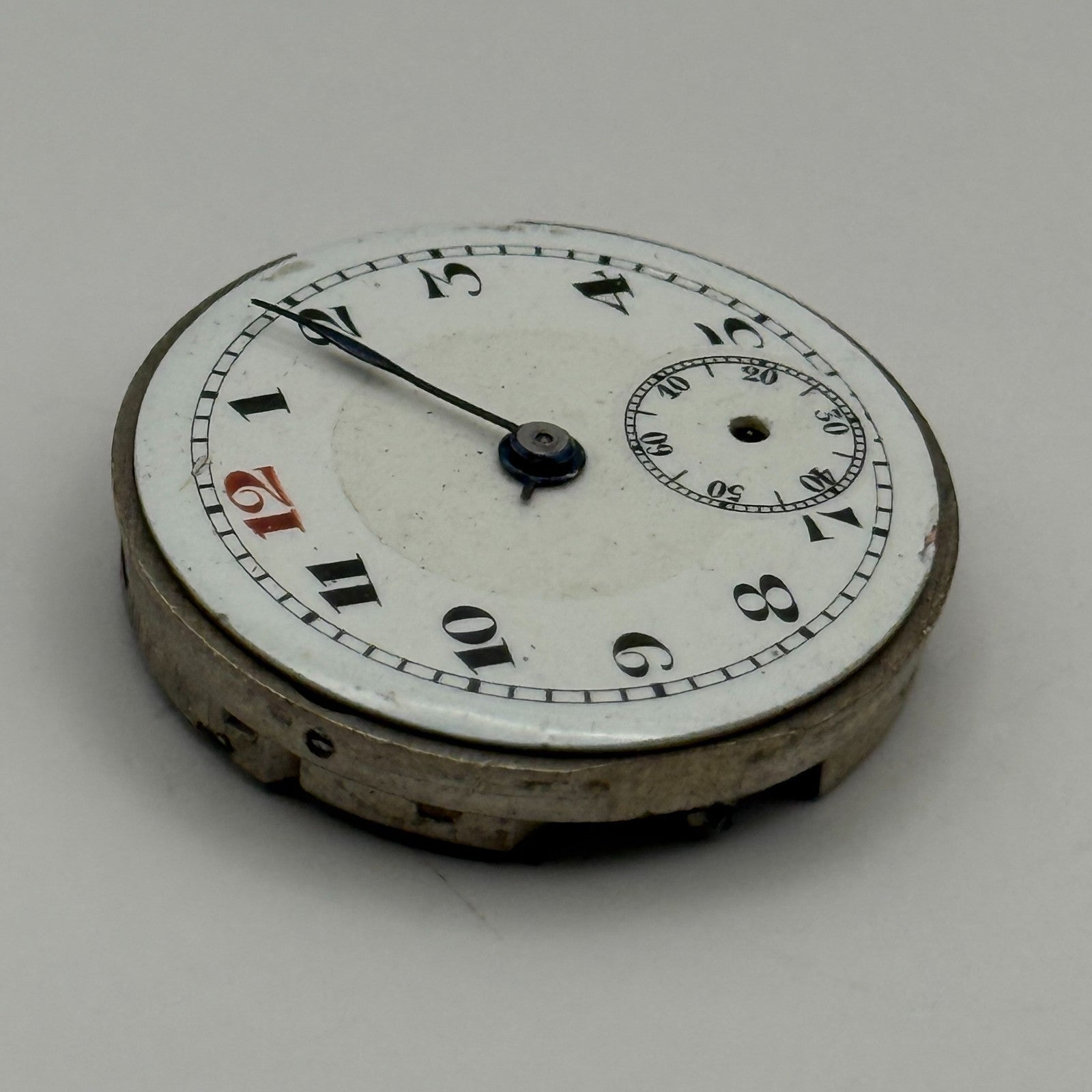 Lanco Trench 15 Jewels Watch Movement Manual Wind Vintage Parts Repair 24.3mm