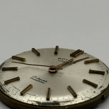 AS 1900/01 Watch Movement Rotary Manual Wind Vintage Swiss Parts Repair 25.2mm