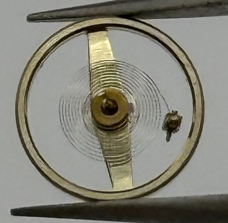 Ebosa 86 87 Balance Wheel Complete And Spring 8¾’’’ 1249 Watch Movement Parts 