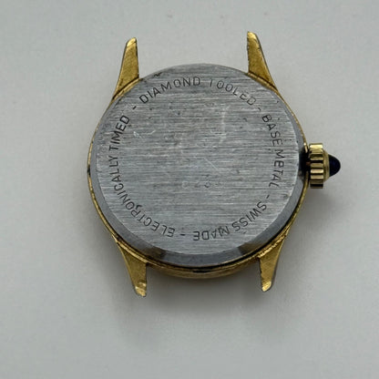 25mm Running Vintage Lucerne Diamond Tooled Swiss Gold Plated Manual Wind PARTS