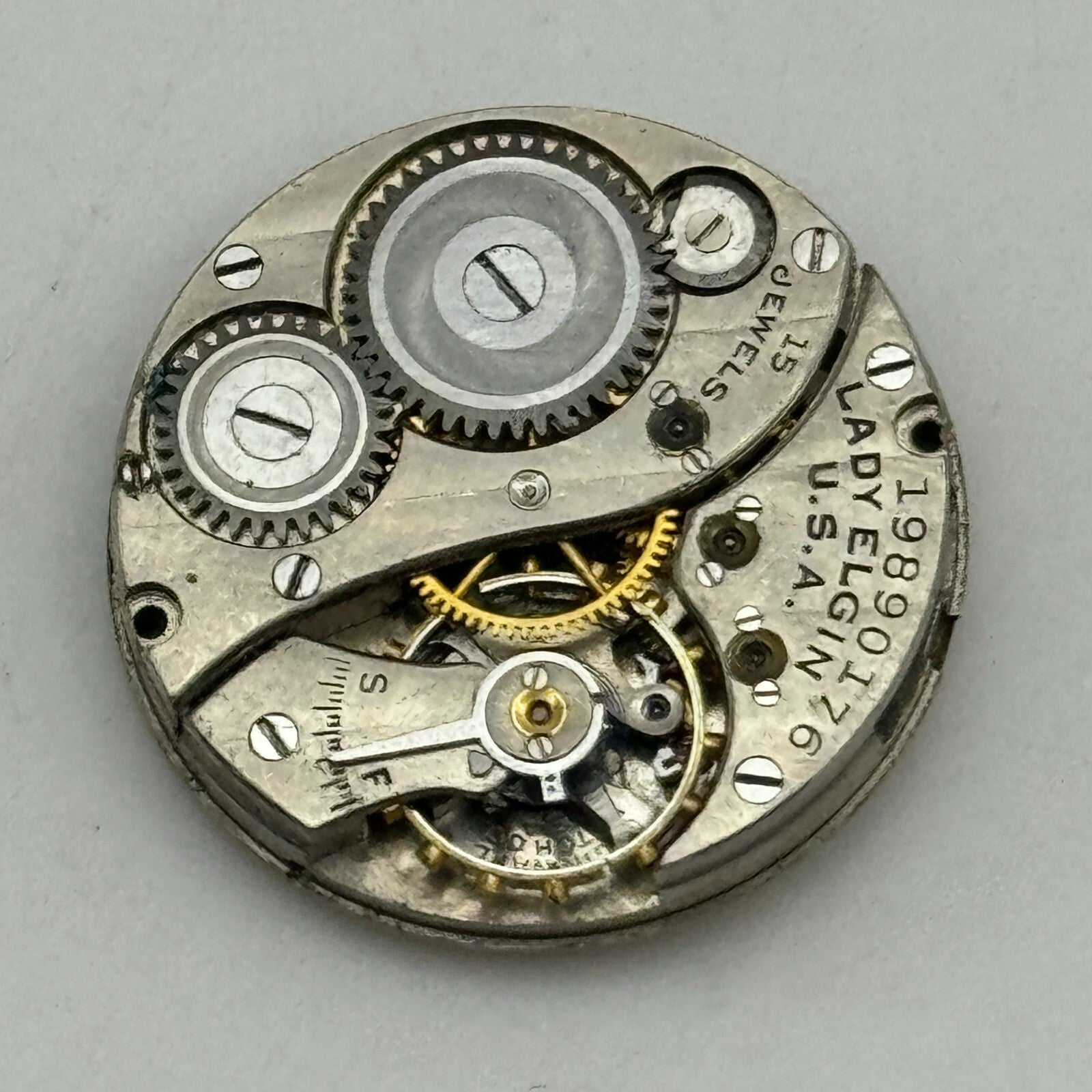 10/0s Antique Lady Elgin Grade 444 Model 4 American Watch Movement PARTS SPARE