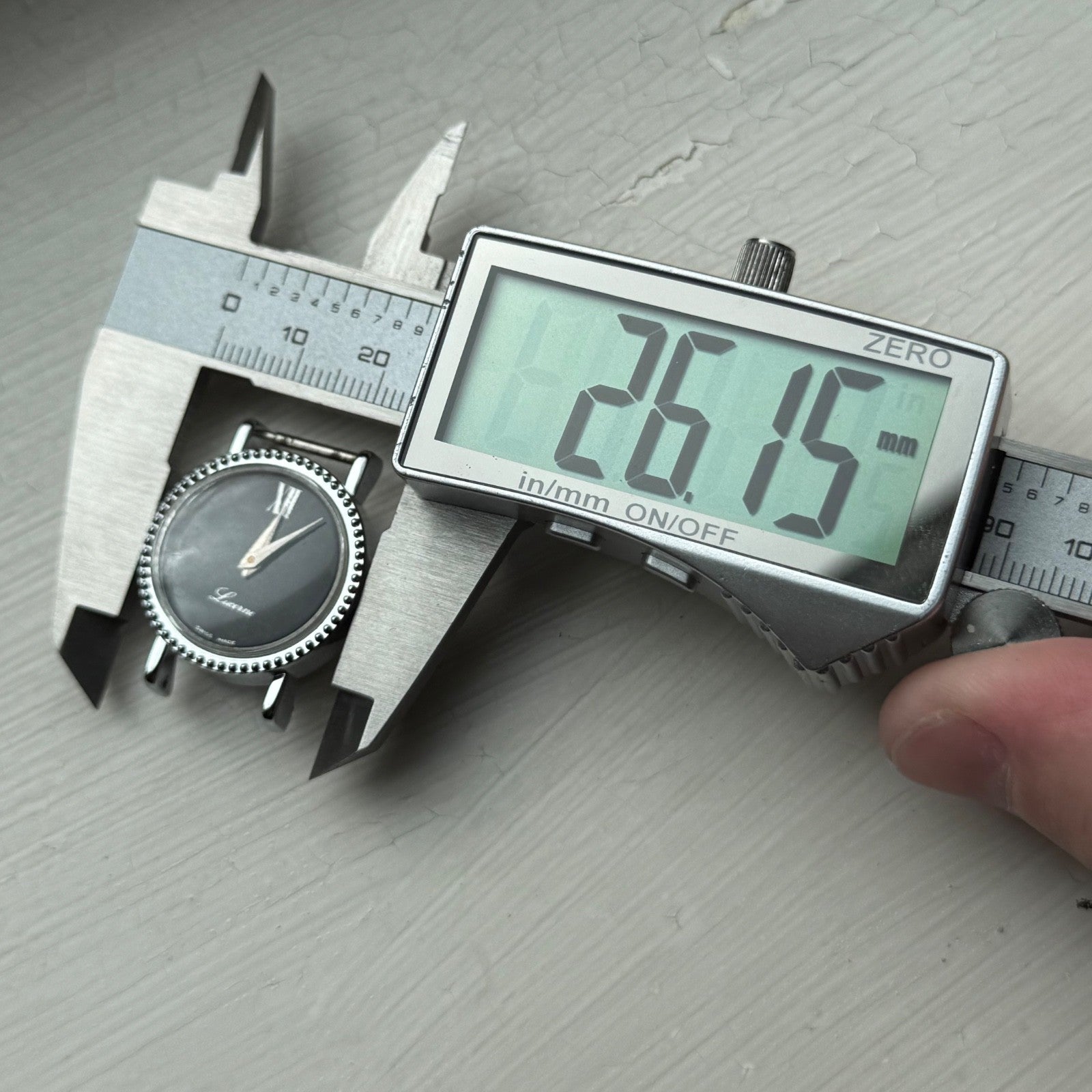 26mm Vintage Lucerne BFG 844 Swiss Black Dial Manual Wind Watch PARTS / REPAIR