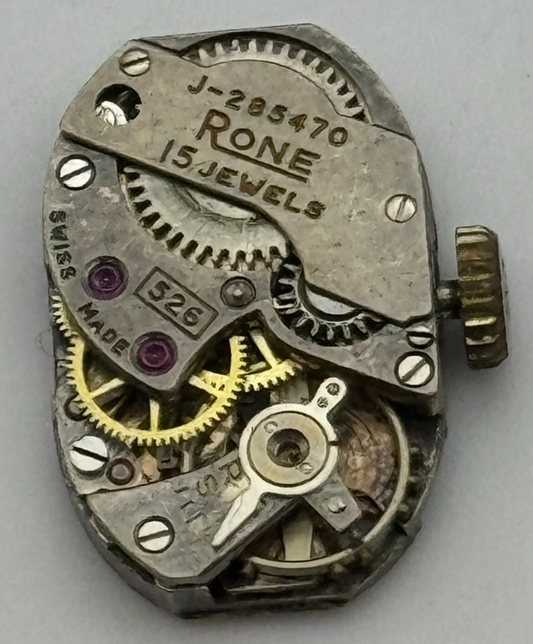 12.7mm FHF 190 Rone J-285470 Manual Wind 15 Jewels Swiss Watch Movement PARTS