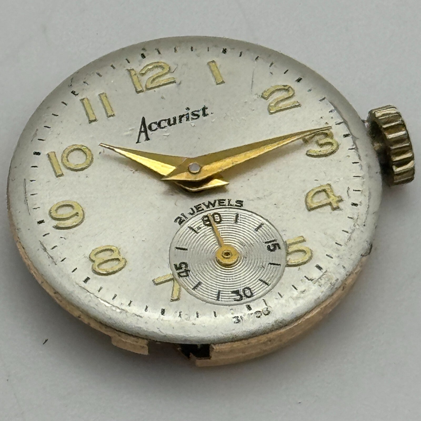 19.7mm Accurist AS 1156 A Schild Balance Ok Ladies Swiss Watch Movement PARTS
