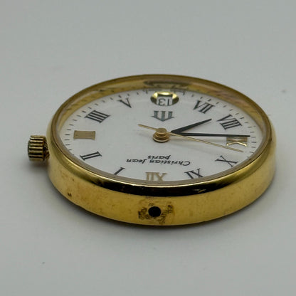 Christian Jean Paris Michelangelo Ladies Quartz Watch Date Swiss 26mm To REPAIR
