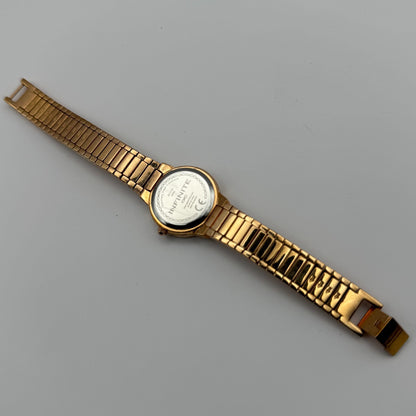 Infinite Ladies Quartz Watch Gold Tone Crystal Accents Bracelet Working 25mm