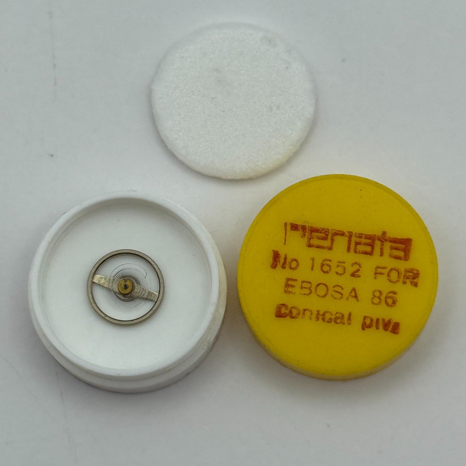 Ebosa 86 Balance Wheel Complete And Spring Conical Piva 1652 Watch Movement Part