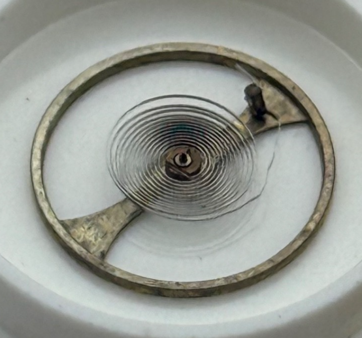 Oris 650 654 Balance Wheel Complete And Spring 11 1/2'''  Watch Movement Parts 