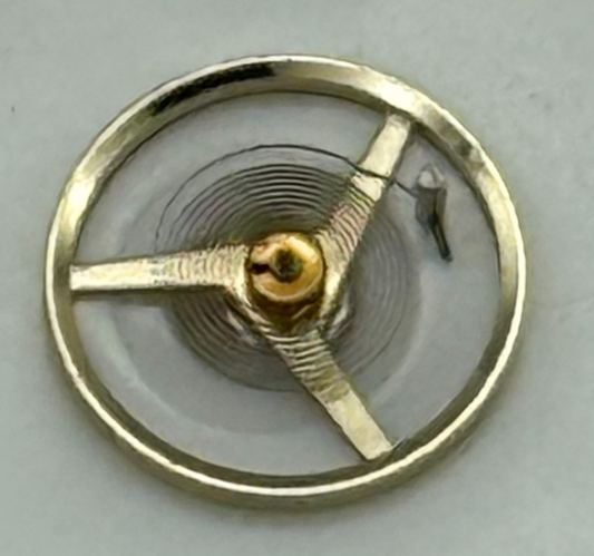 FHF 59-21 Balance Wheel Complete And Spring  Inca 1353 Watch Movement Parts NOS