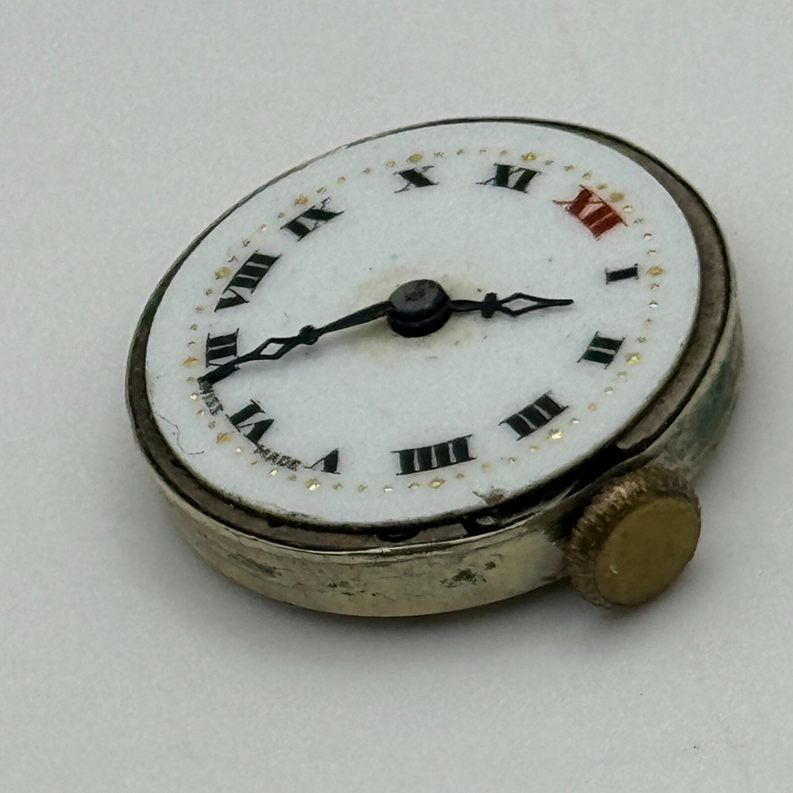 20.2mm Bernex No 2 Swiss 15501 Trench Watch Movement Manual Wind Vintage PARTS