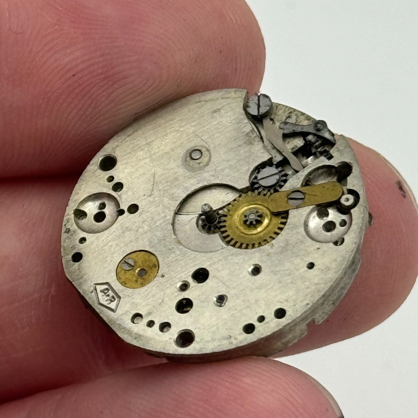 23.8mm Enicar AR Balance Intact Manual Wind 15 Jewels Watch Movement PARTS SPARE