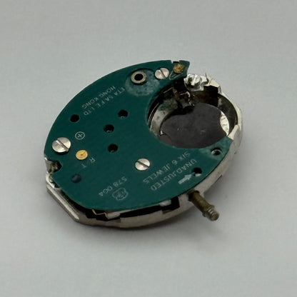 ETA 578.004 Quartz Watch Movement Incomplete Swiss Ladies Vintage Parts Repair