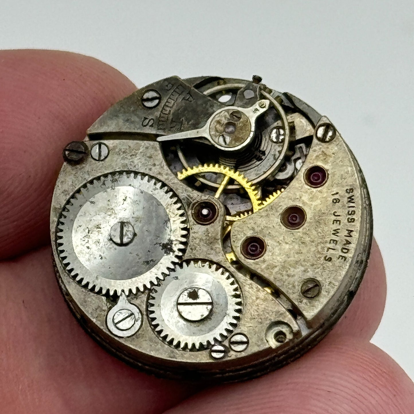 23.6mm Balance Intact 16 Jewels Swiss Vintage Manual Wind Watch Movement PARTS