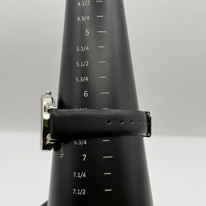 Limit 1912 Ladies Quartz Watch Silver Dial Black Strap Working 34mm New Battery