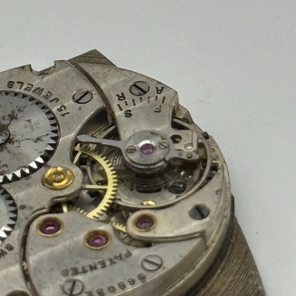 Cyma REF 032B Watch Movement Manual Wind Vintage Swiss 15 Jewels Repair 26.1mm