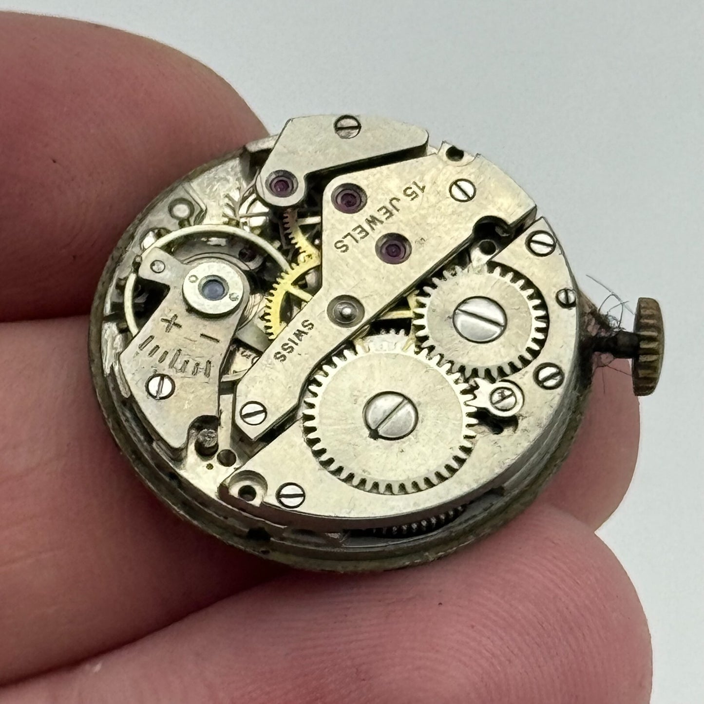 23.6mm AS 1123 1124 Manual Wind 15 Jewels Watch Movement Swiss Vintage PARTS