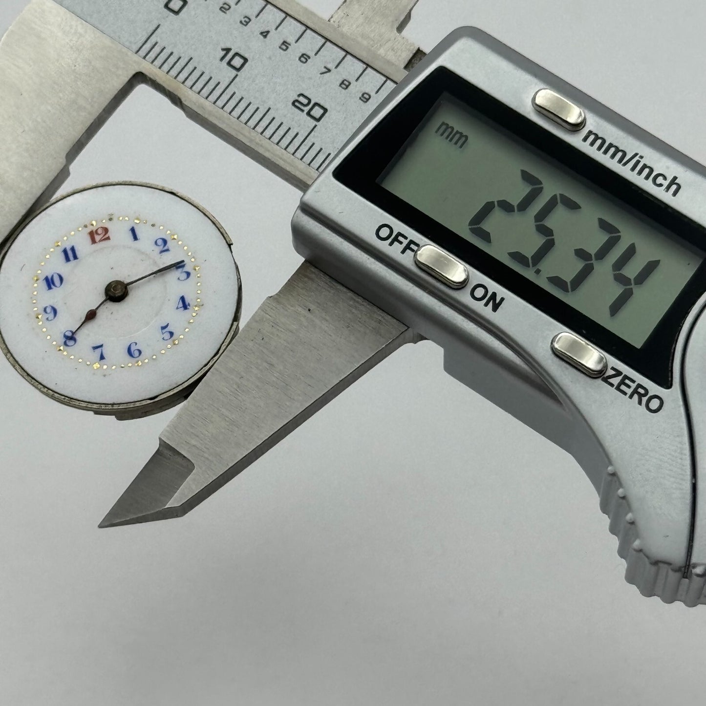 25.3mm Civic Watch Co Mens Trench Watch Movement Manual Wind Vintage Swiss PARTS