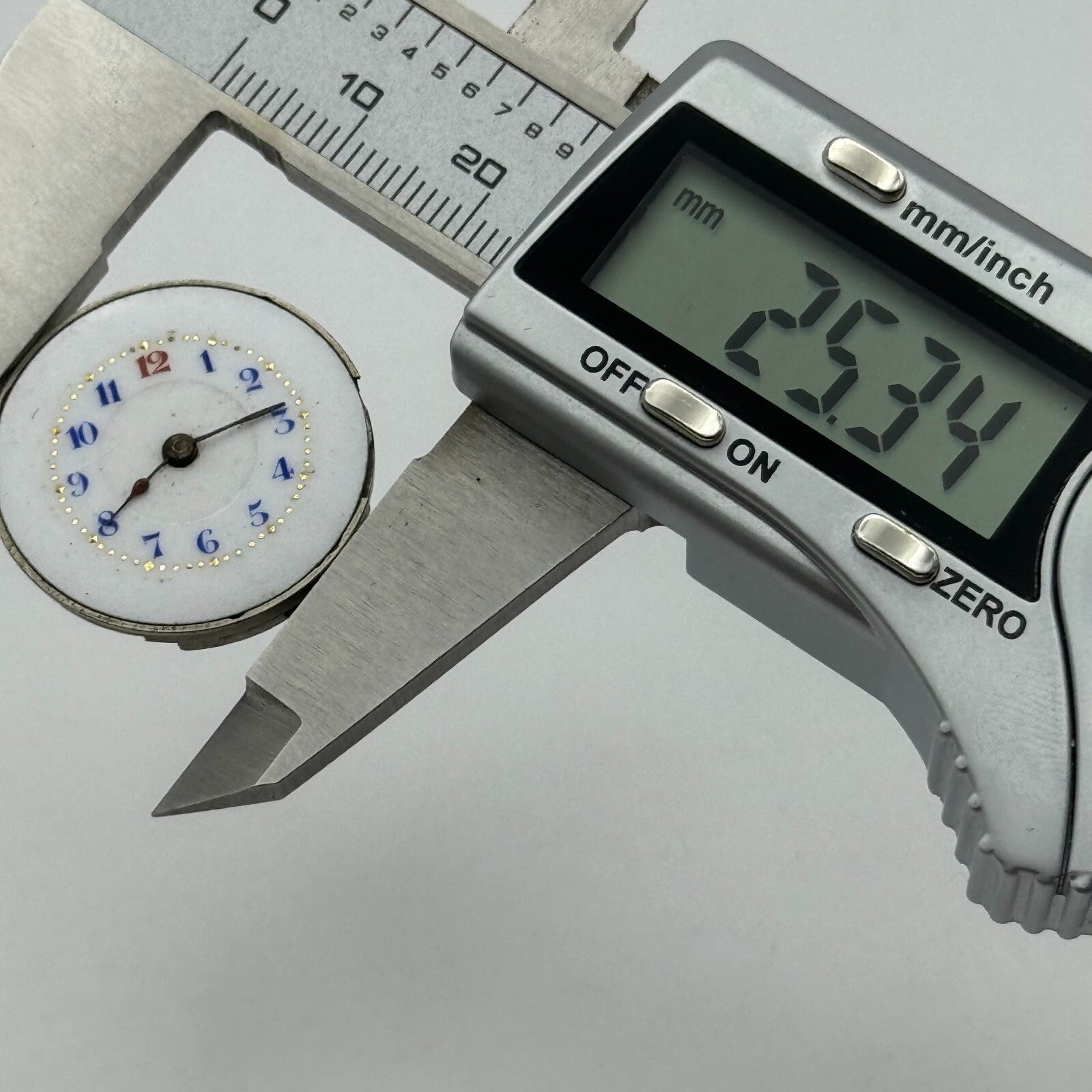 25.3mm Civic Watch Co Mens Trench Watch Movement Manual Wind Vintage Swiss PARTS