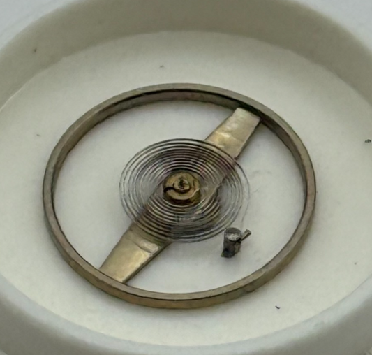 Mauthe Balance Wheel Complete And Spring 10 1/2''' 370 Watch Movement Parts NOS