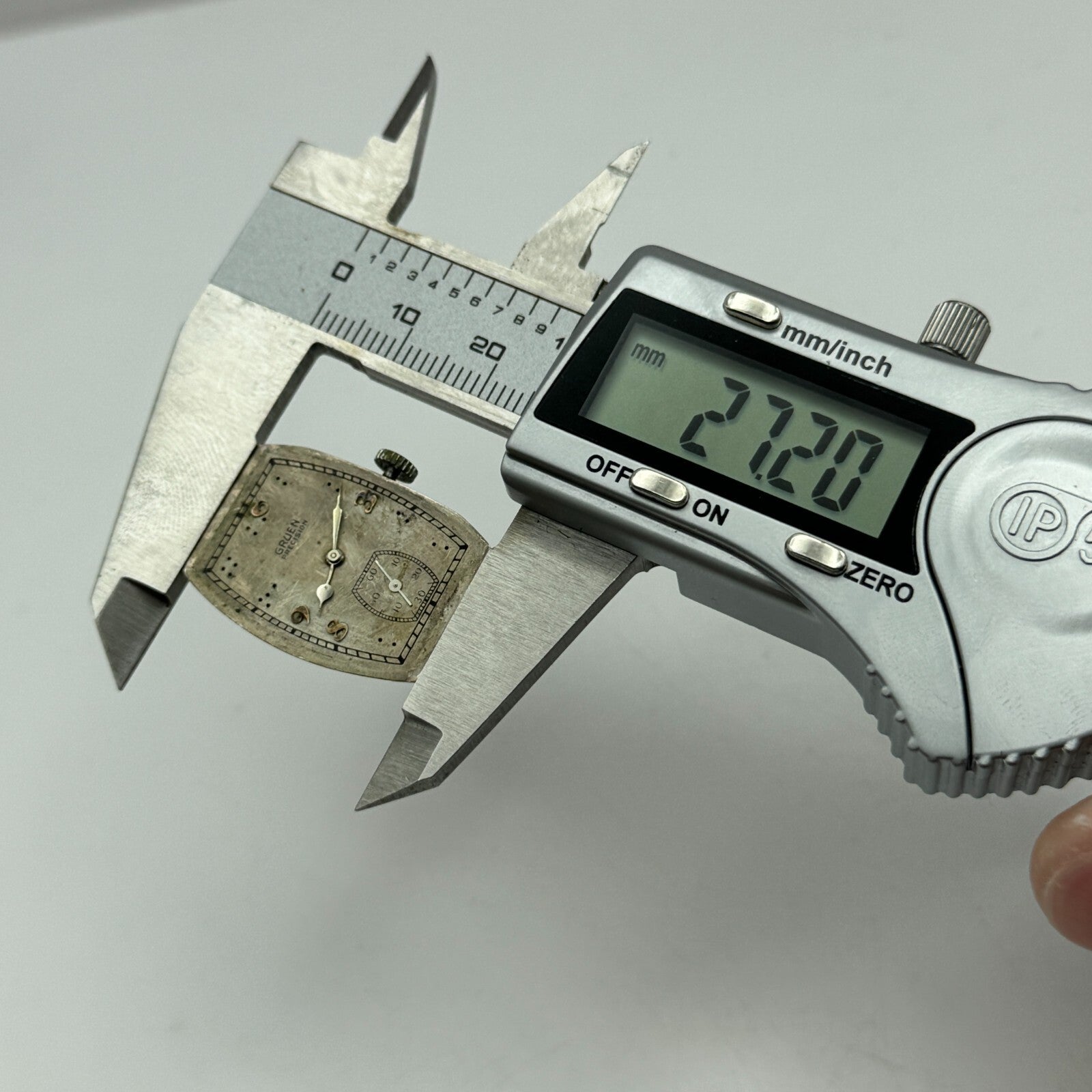 19mm Gruen 117 GR Precision Temp Adjusted Manual Wind Swiss Watch Movement PARTS