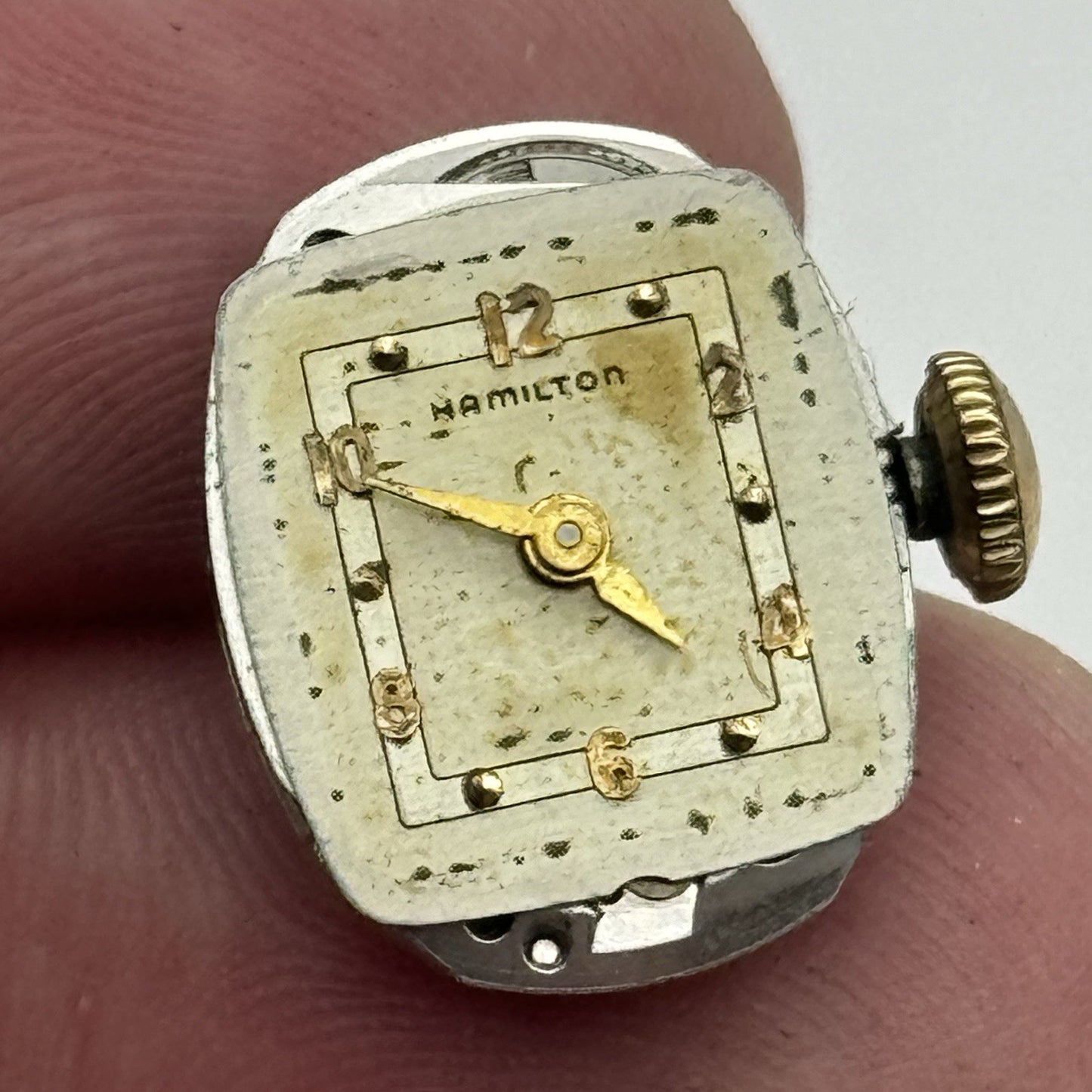 12.9mm Ladies Running Hamilton 756 Manual Wind 17 Jewels Watch Movement PARTS