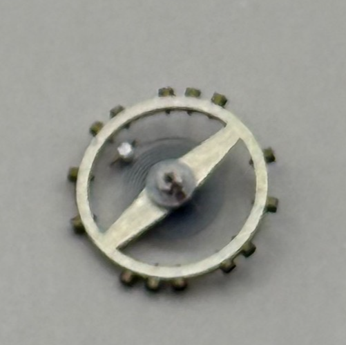 FEF 270 Balance Wheel Complete And Spring  5¼’’’ 173 M Watch Movement Parts NOS