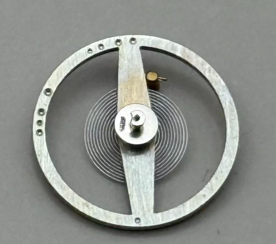 Oris 461 Balance Wheel Complete And Spring  10½’’’  381 Watch Movement Parts NOS