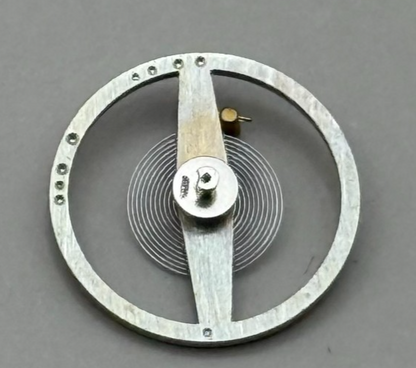 Oris 461 Balance Wheel Complete And Spring  10½’’’  381 Watch Movement Parts NOS