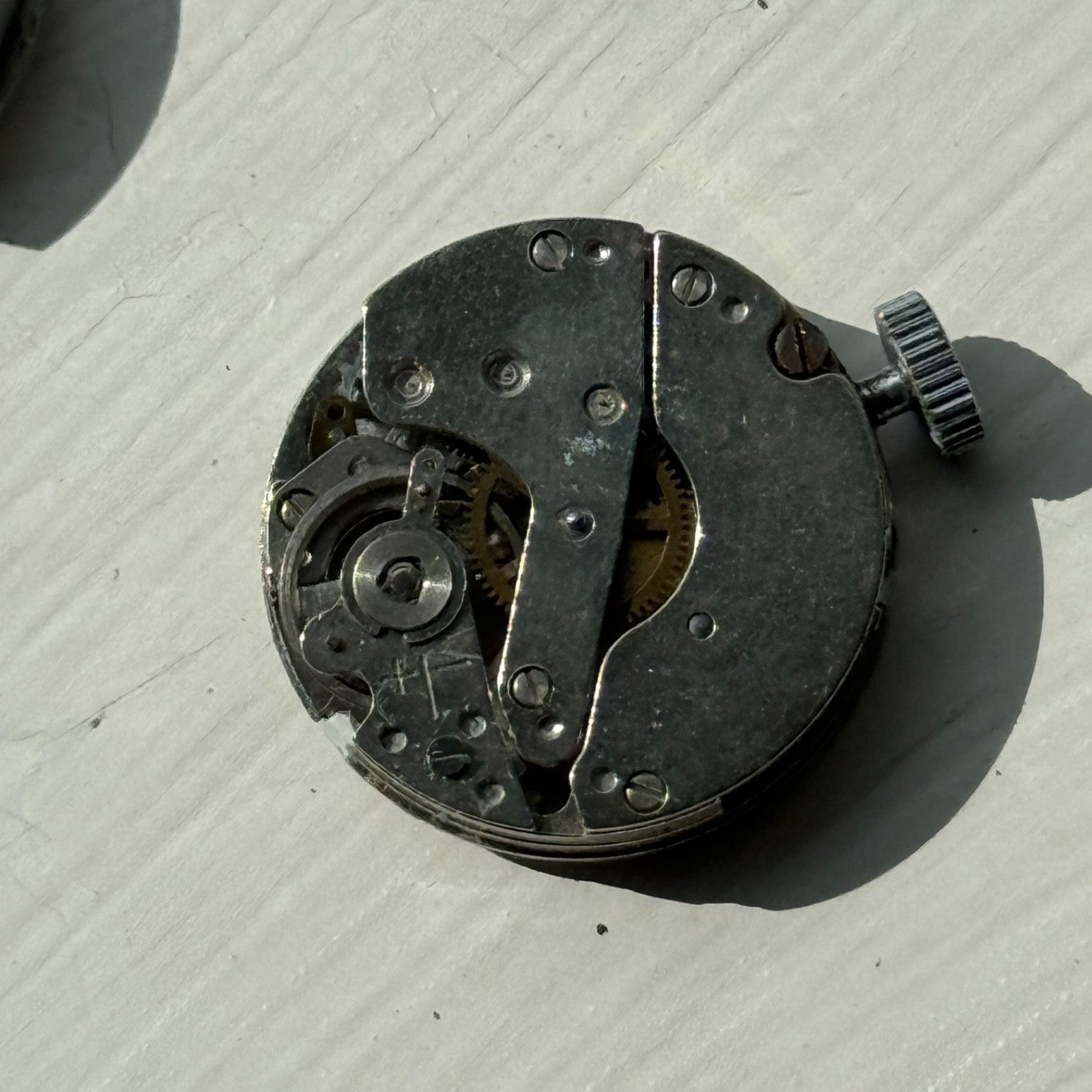 Vintage 21mm Smiths Cal 201 Jewelled Sub Second Manual Wind Watch PARTS / REPAIR