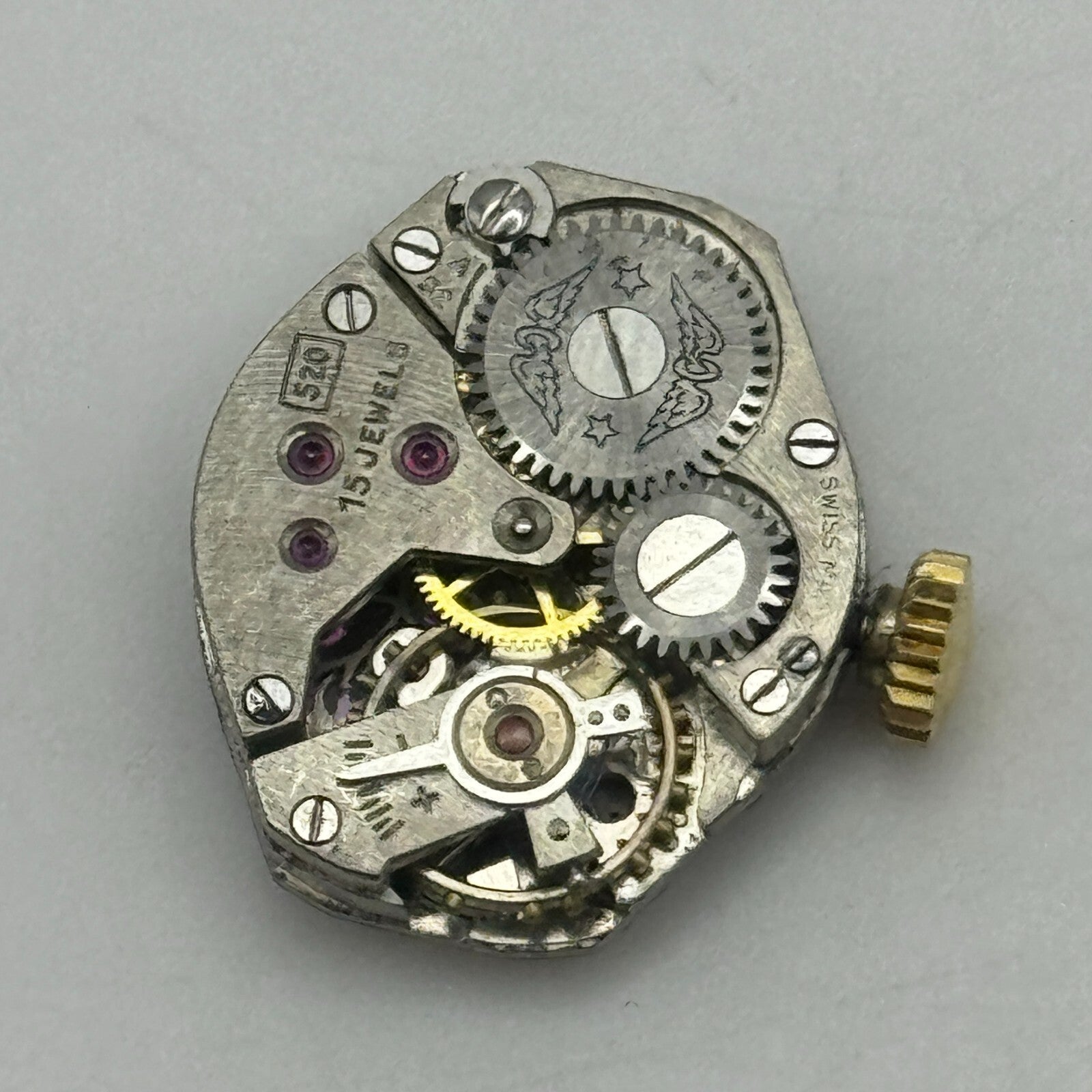 15.1mm Ladies Rotary 520 MD 15 Jewels Manual Wind Swiss Watch Movement PARTS