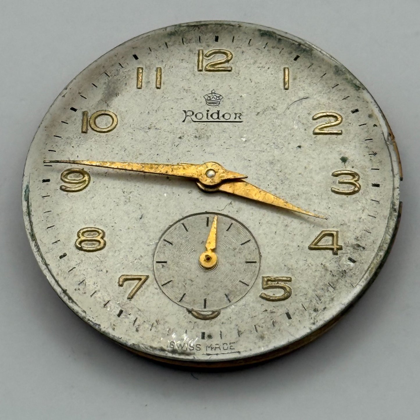 FHF 70 Watch Movement Roldor Manual Wind Vintage Swiss 17 Jewels Parts 27.1mm