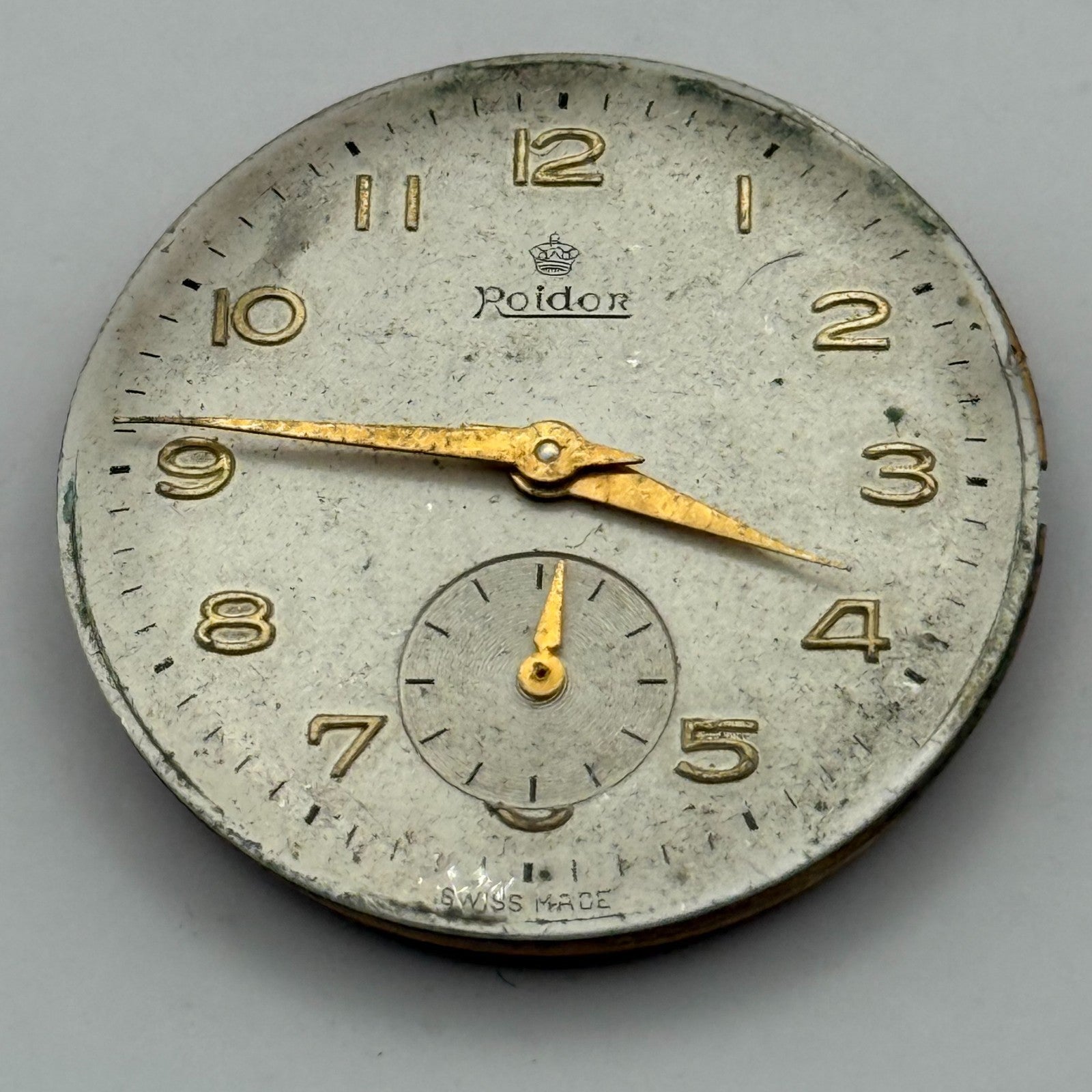 FHF 70 Watch Movement Roldor Manual Wind Vintage Swiss 17 Jewels Parts 27.1mm