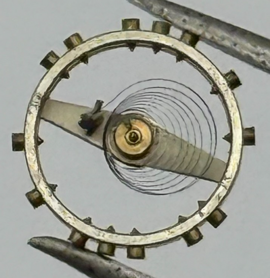 ETA 2410 Balance Wheel Complete And Spring 6 3/4''' 1059 M Watch Movement Parts 