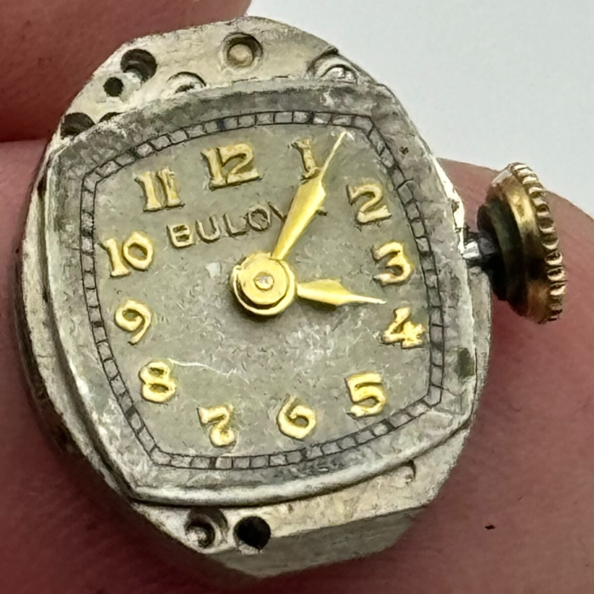 12.8mm Bulova Ladies 5AC Manual Wind Swiss 17 Jewels Watch Movement PARTS SPARES