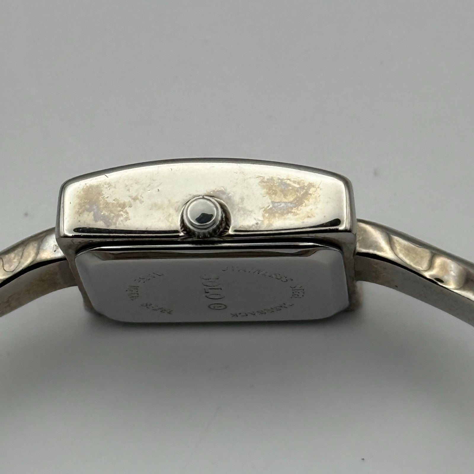 Solo Ladies Quartz Watch Pink Dial Silver Tone Bangle Working 20mm 6 Inches