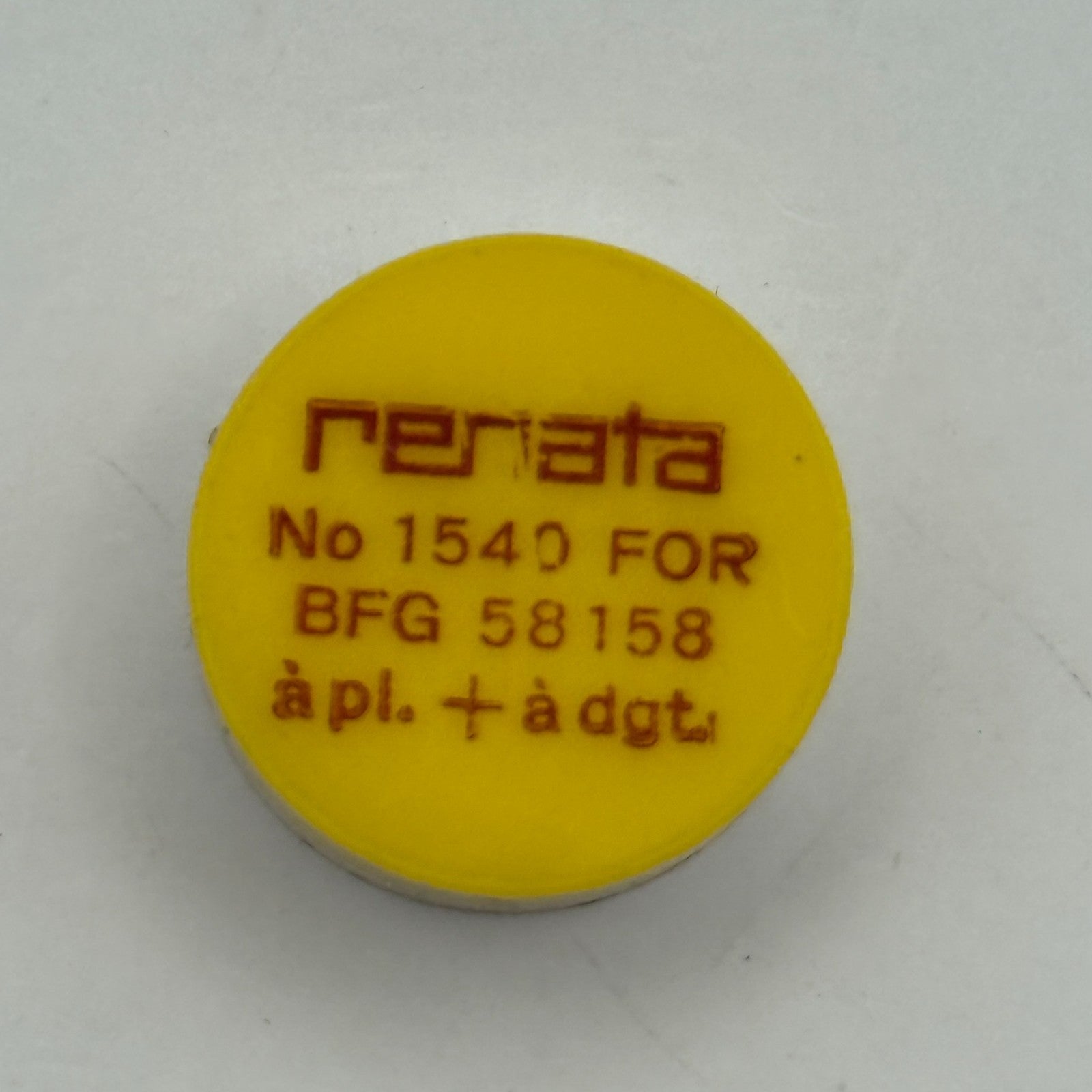 BFG 58 158 Balance Complete a pl. + a dgt. Renata 1540 Watch Movement Parts